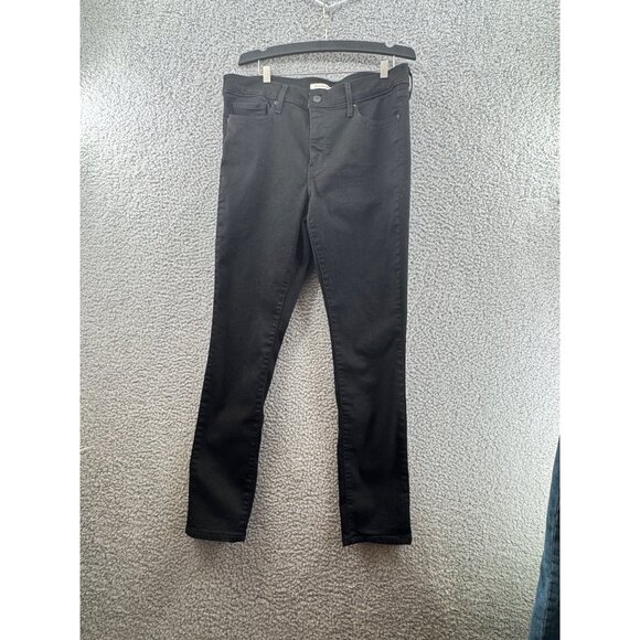 Levis Womens 311 Shaping Skinny Jeans Black Denim Size 31 x30 - Picture 1 of 10